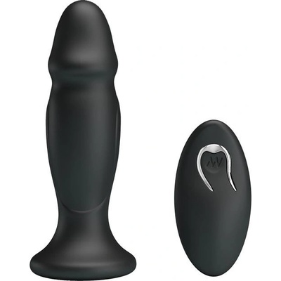 Mr. Play Powerfull Vibrating Anal Plug Vibrační anální kolík na dálkové ovládání černé