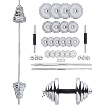 HMS STC50 CHRÓMOVANÝ ČINKOVÝ SET V KUFRI 50kg
