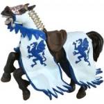 Papo - Фигурка за колекциониране и игра - Dragon king`s horse blue (39389)