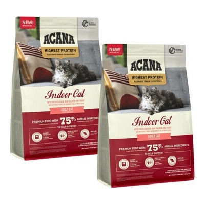 ACANA Highest Protein Indoor Cat 2 x 1,8 kg