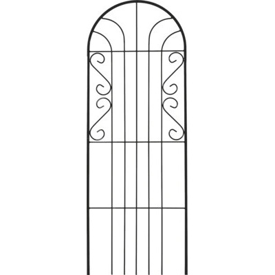 Mříž na rostliny CHAGRES 180 x 65 cm černá metalíza