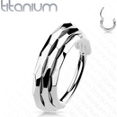 Šperky4U segment kruh helix cartilage tragus septum piercing titan TIT1191-1210