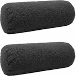 vidaXL Калъфка за възглавница 2 pcs HEERLEN Тъмносиво Ø 15 x 40 см (923271)