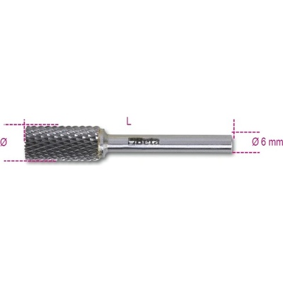 Beta tools Rotační pilník z tvrdokovu, 426MD/CP6