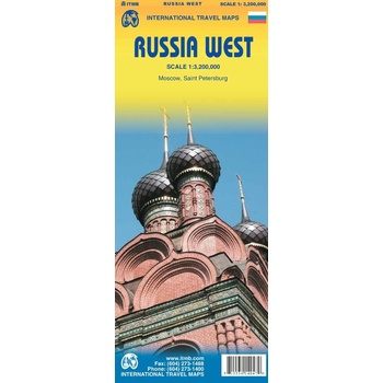Rusko západ Russia West 1:3,2m mapa ITMB