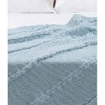 Oyo Concept Синьо покривало за легло 200x220 cm Trenza - Oyo Concept (15045044-044-Ciftkisilik)