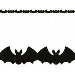 GoDan Paper Garland Bats Black 10.5x25x300cm