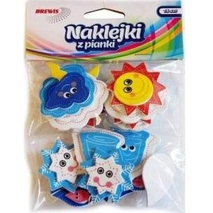 Brewista Foam stickers with glitter weather 18pcs