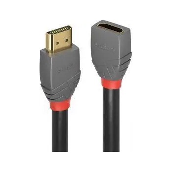 Lindy HDMI2 кабел LINDY Anthra Line 4K 60Hz AA MF удължителен 1m, LNY-36476