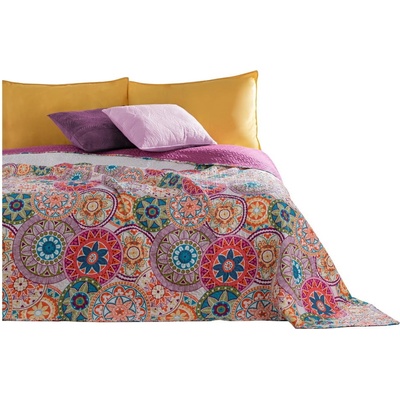 DecoKing Fuchsiový obojstranný pléd z mikrovlákna Bibi 170x270