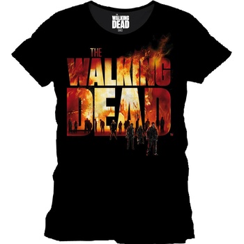 Walking Dead Burning Logo T Shirt