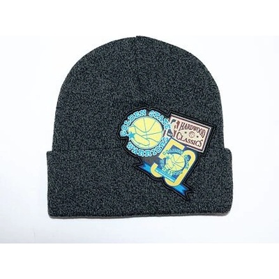 Mitchell & Ness Logo Patch Knit HWC Golden State Warriors Black