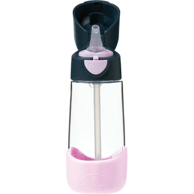 b.box Бутилка със сламка b. box - Tritan, Indigo rose, 450 ml (BX445)