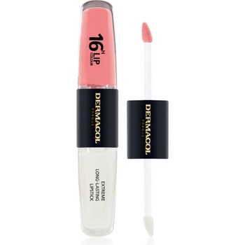 Dermacol 16H Lip Colour дълготрайно червило и гланц за устни цвят 1 2x4ml