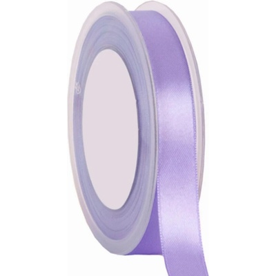 Oboustranná saténová stuha 15 mm x 25 m levandulová