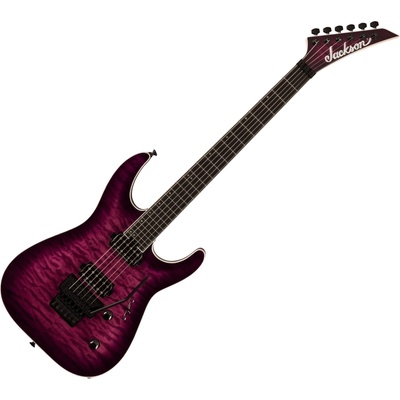 Jackson Pro Plus Series Dinky DKAQ EB Transparent Purple Burst Електрическа китара