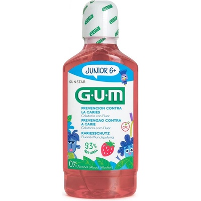 GUM Junior pro děti bez fluoridů 300 ml