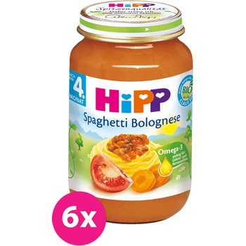 HiPP BIO Špagety v boloňské omáčce 6 x 190 g