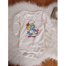 Detské body baby smurf smotanové