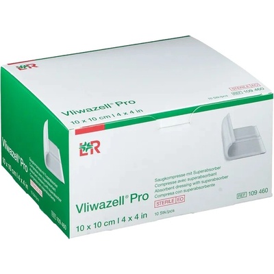 Vliwazell Pro vysoce absorbční 10 x 10 cm 10 ks