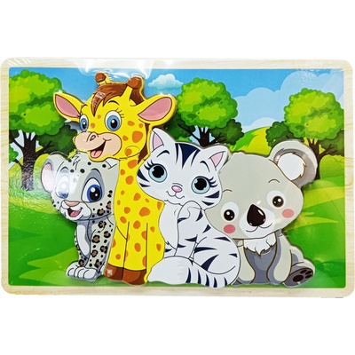 Rappa puzzle zvířátka 8 dílků