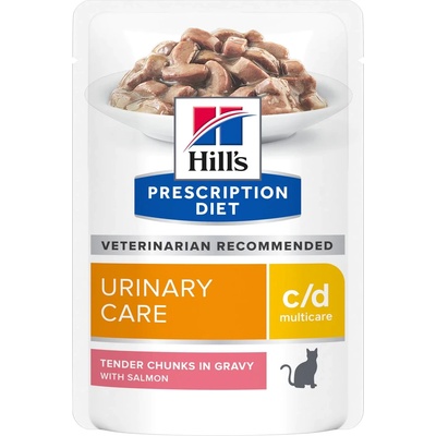 Hill's HILL'S PD Prescription Diet Feline c/d Сьомга 85 г пакетче