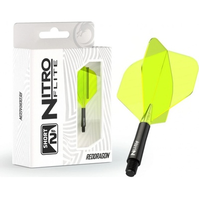 Red Dragon Nitro Flite - No2 - black & yellow - short – Zboží Dáma