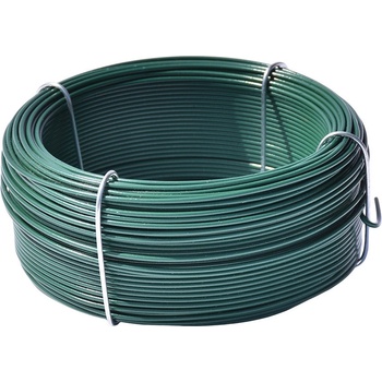 Vázací drát poplastovaný - drát 1,0/1,4 mm, délka 50 m, zelený