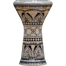 Gawharet El Fan Gawharet EL Fan Darbuka Doumbek Mother of pearl Arabic Ornamets 8.75” x 17”