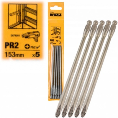 DeWALT DT7206 Bity PR2 pro sádrokarton, 153 mm, 5 ks