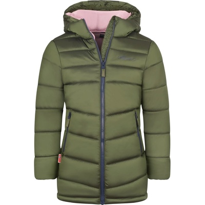 Trollkids Детско палто Trollkids Girl's Trondheim Coat - Dusky Olive / Navy / Pink Dawn - размер 104 (EU) (703-4661-0212)