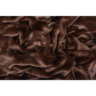 Pragati Fashion prostěradlo mikroflanel světle hnědé 90x200