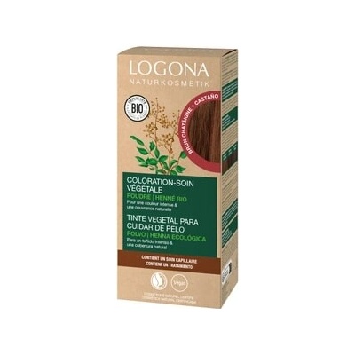 Logona Nourishing plant-based hair dye Powder Chestnut Brown Barva vlasů Unisex 100 g