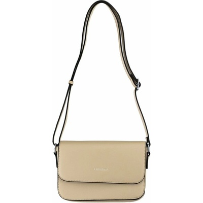 CINDY dámska crossbody koženková kabelka taupe