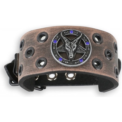 Leather & Steel Fashion náramok unisex brown LSF1 61-b