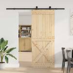 vidaXL Преплъзваща се врата NARVIK 90 x 210 см (213, 5 см) (3445368)