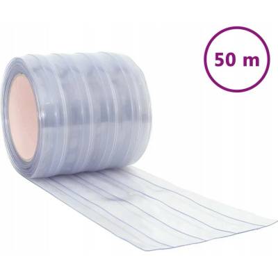 zahrada-XL Závěs do dveří průhledný 200 mm x 1,6 mm 50 m PVC