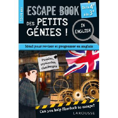 Escape game des petits génies in english de la 4e à la 3e