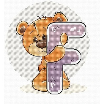 Luca-S Буква " f" - гоблен със схема b1207