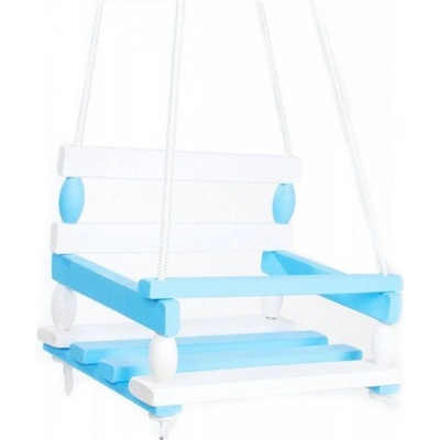 Teddies hojdačka drevo modrá 38 x 30 cm