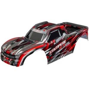 Traxxas Каросерия Traxxas Stampede 4X4 VXL червена (без скоби)