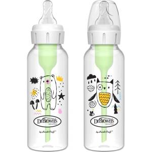 Dr. Brown's Комплект шишета Dr. Brown's Options+ - Anti-Colic, мече /бухал, 2 х 250 ml (SB82041 NNO) - ozone