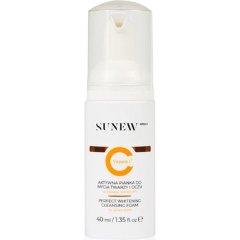 SunewMed+ Active Foaming Cleanser Face and Eye Makeup Removal пяна за почистване и премахване на грим с витамин С 40ml