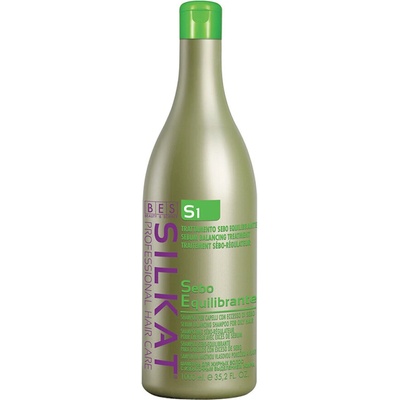 Себобалансиращ шампоан за мазен скалп BES Silkat Sebo-Regulator Active S1 1000ml