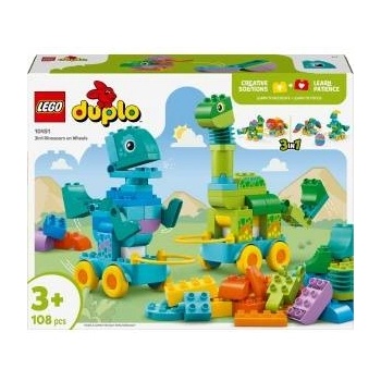 LEGO® Constructor LEGO® Duplo 3in1 Dinosaurs on Wheels 10451