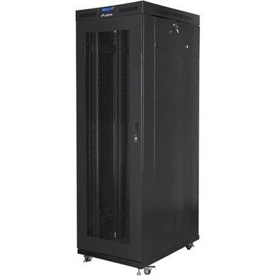 Lanberg Аксесоар за сървър Lanberg rack cabinet 19" free-standing 27U/800x1000 (flat pack) with glass door (FF01-8027-23BL)