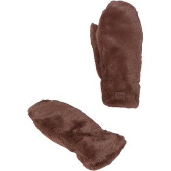 Дамски пухкави ръкавици с един пръст в цвят мока
