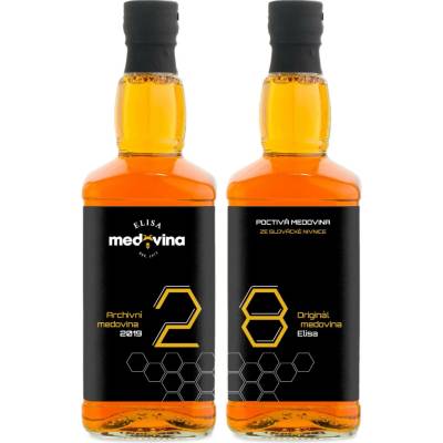 Medovina Elisa dárek k 28. narozeninám 11% 2 x 0,5 l