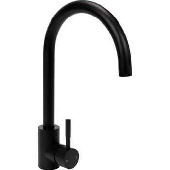 Image 1 of TOYA Черен смесител за кухня Кан, едноръкохватков