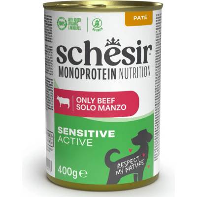Schesir Dog Monoprotein Active Hovädzie paté 400 g